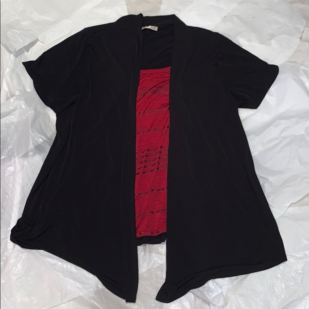 Black and Red Blouse